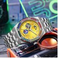 Mechanical Watch Waterproof Luminous Men's Rainbow Man Tianxing Series Sun Moon Star Star Steel Silver Silicon Watch